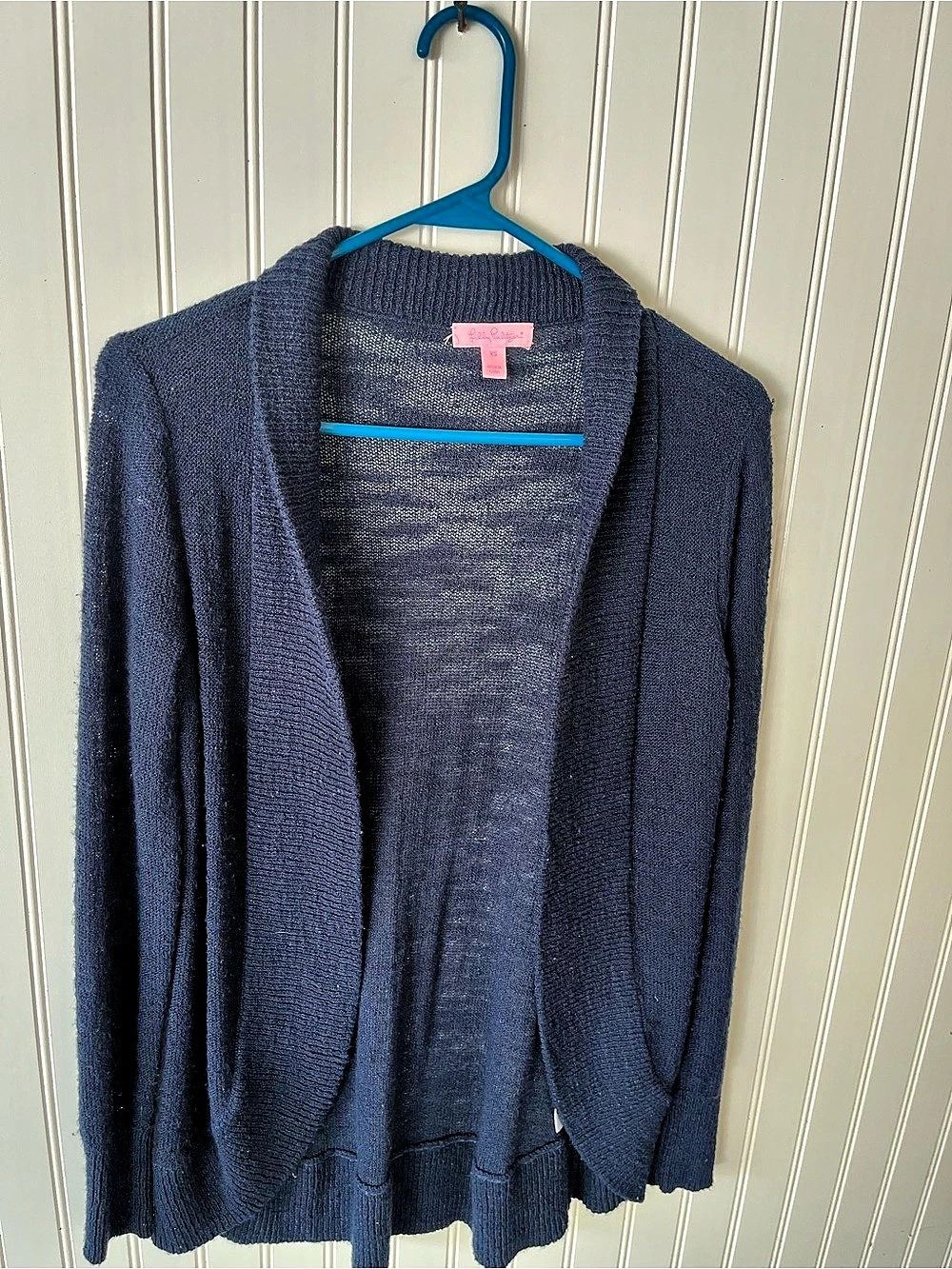 Lilly Pulitzer Open Front Cardigan Blue Size XS Like New